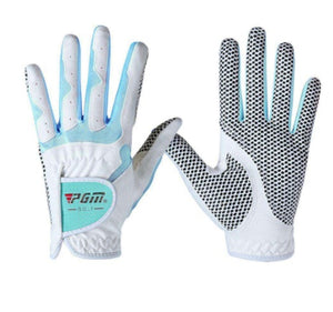 Ladies breathable microfiber golf gloves with anti-skid palm grip
