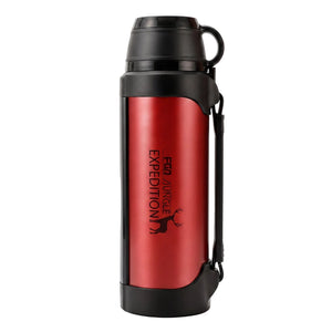 LARGE INSULATED STAINLESS STEEL WATER BOTTLE WITH HANDLE