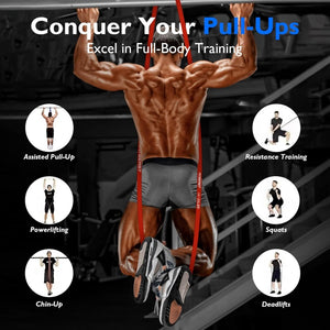 Heavy duty resistance bands set for full body fitness workouts
