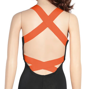 Women's yoga workout fitness jumpsuit in multiple colors with strapped back design
