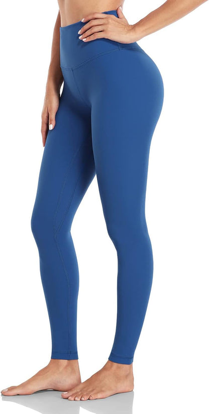 High-Waisted Essential Leggings 28" - Soft and Comfortable Full-Length Athletic Yoga Pants