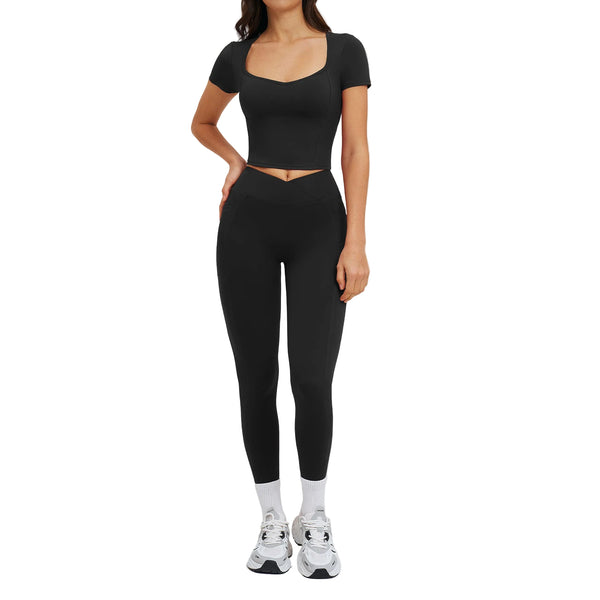 WOMEN'S OUTDOOR RUNNING FITNESS WORKOUT SET