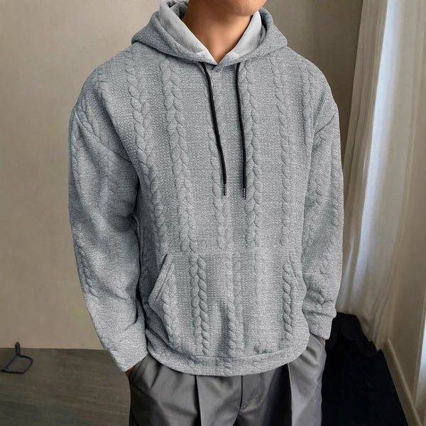 MEN'S CASUAL SLIM FIT HOODED SWEATSHIRT