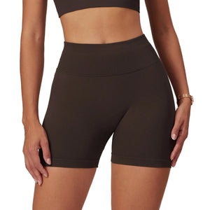 Seamless high waist yoga shorts for women in multiple colors