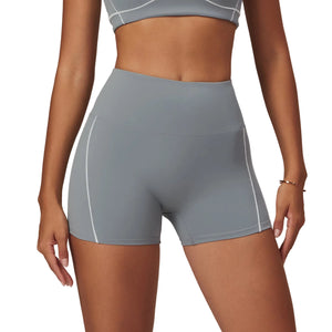 Women's high waist yoga fitness shorts in multiple colors and sizes
