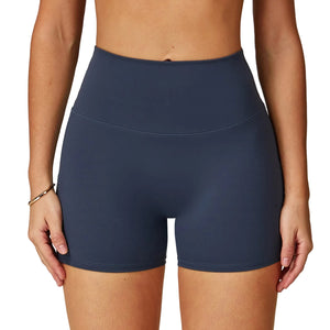 Nude feel high waist yoga shorts for women in multiple colors