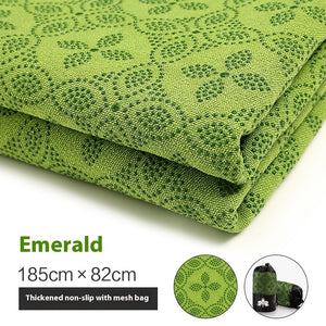 Non-slip sweat-absorbent yoga mat towel in various colors