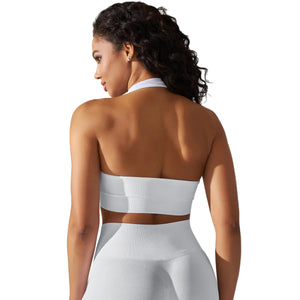 Womens high-elasticity sports bra in various colors and styles for yoga and fitness