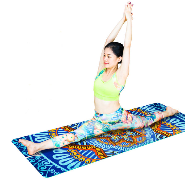 DIGITAL PRINTING SUEDE TPE YOGA MAT