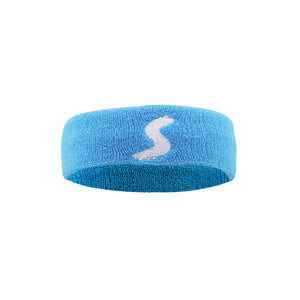 Cotton fitness headband available in red, black, blue, and yellow colors