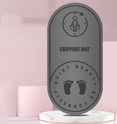 Thickened indoor mute skipping rope pad in gray and pink colors
