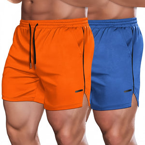 Men's running training mesh fitness shorts in various colors