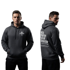 Men's casual hooded pullover sweatshirt in various colors and sizes
