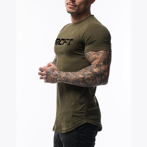 Men's Korean style short sleeve t-shirt available in multiple colors