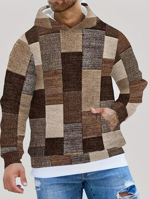 Men's casual versatile hooded sweatshirt in multiple colors and sizes