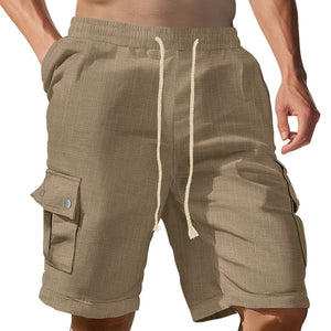 Men's plaid straight-leg basketball shorts in various colors