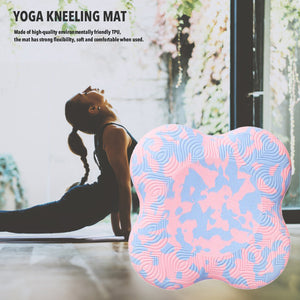 Thickening non-slip fitness flat support pad in powder blue camouflage