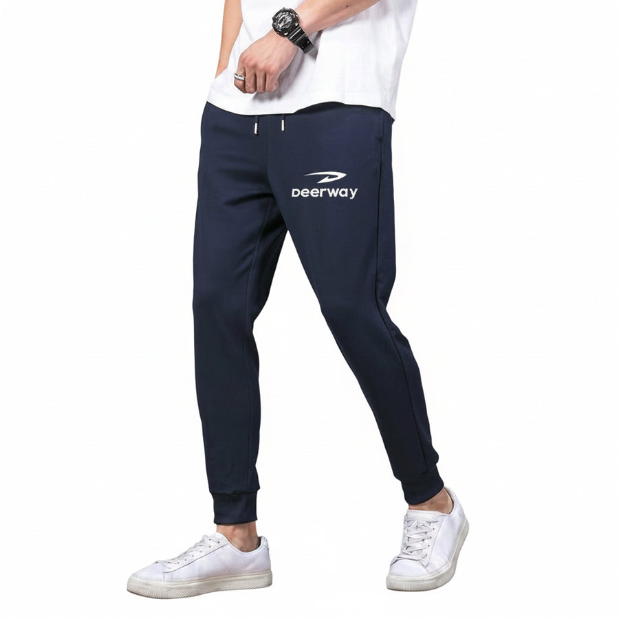 MEN'S LOOSE FIT COTTON SWEATPANTS WITH ELASTIC WAIST