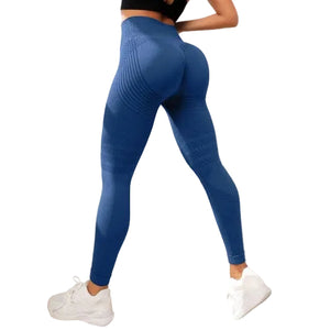 High waist hip lifting stretch leggings in various colors