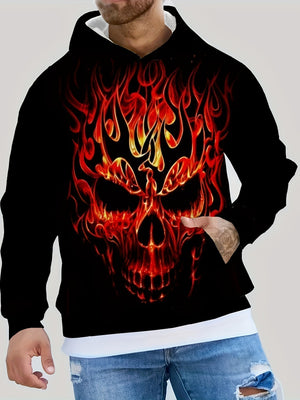 Men's casual versatile hooded sweatshirt in multiple colors and sizes