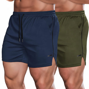 Men's running training mesh fitness shorts in various colors