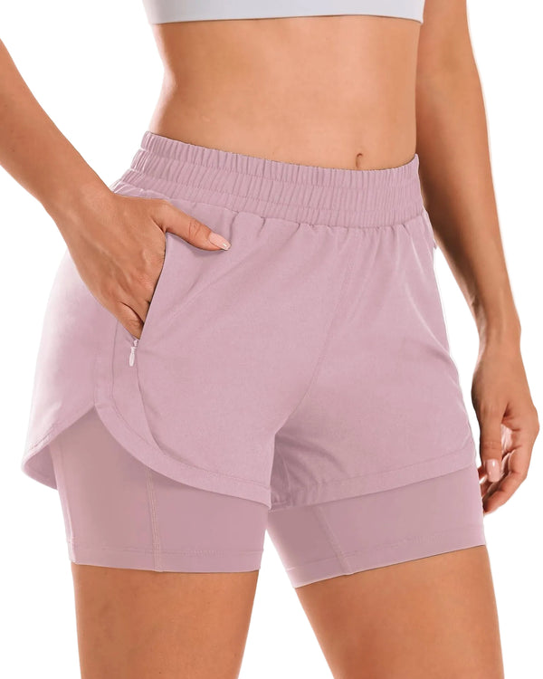 WOMEN BREATHABLE LOOSE NON-SEE-THROUGH YOGA SHORTS