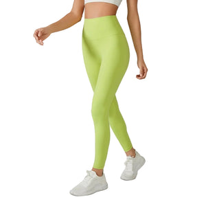 Women's high elastic sports leggings in multiple colors for yoga and fitness