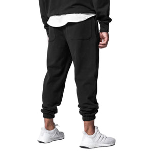 Men's cotton hooded training set with sweatpants in various colors