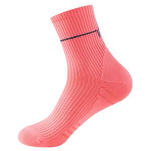 Mid-calf sweat-wicking running socks in multiple colors