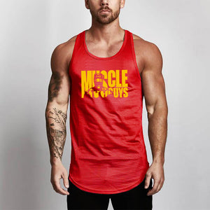 Men's fashion base waistcoat t-shirt in various colors including white, red, gold, gray, black, and blue