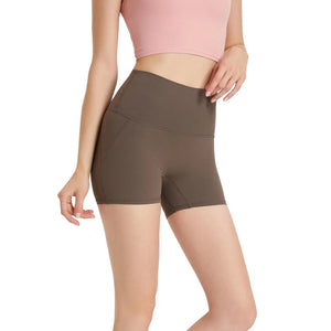 Women's breathable high waist sports hot pants in multiple colors