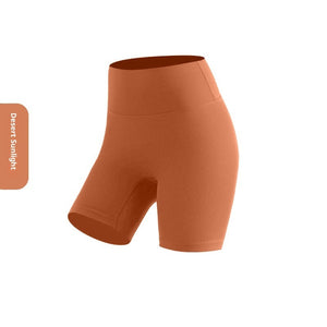 High waist women's yoga shorts in various colors