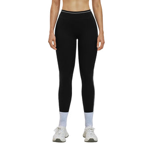 Contrast-color high-waist quick-dry yoga leggings in multiple colors