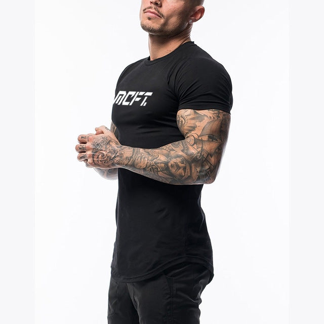 Men's Korean style short sleeve t-shirt available in multiple colors