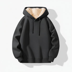 Mens fleece-lined hoodie in various colors and sizes