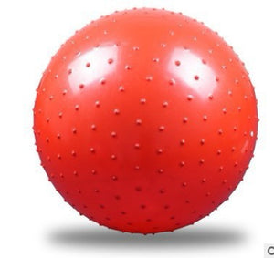 Inflatable yoga fitness ball in various colors and sizes for exercise and fitness