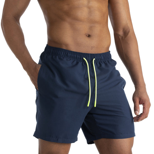 MEN'S COTTON MID-WAIST BEACH SHORTS