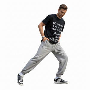 Men's high elasticity anti-wrinkle casual pants in tapered fit