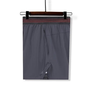 Men's sports vacation two-piece shorts in black and grey colors