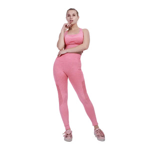 Seamless women's yoga pants in various colors for fitness and gym workouts