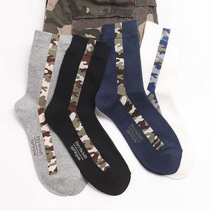 Men's camouflage cotton sports socks in autumn and winter style