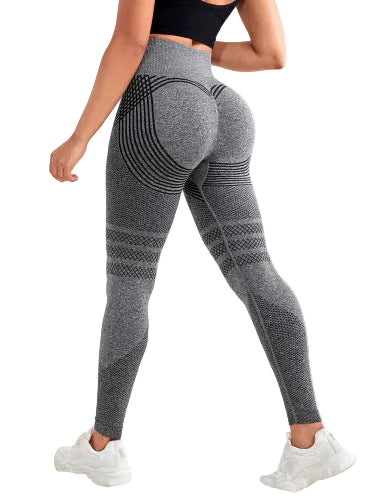 High waist hip lifting stretch leggings in various colors