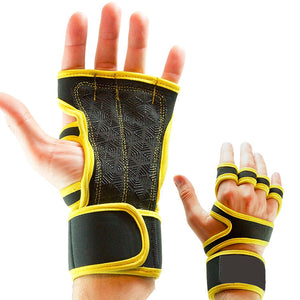 Non-slip half finger gym dumbbell sports gloves in various colors