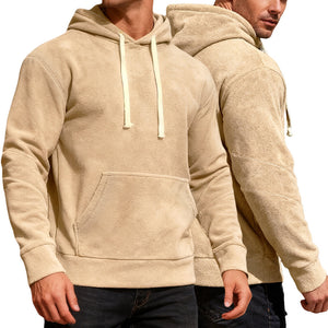 Men's casual loose fit hoodie available in multiple colors with pockets
