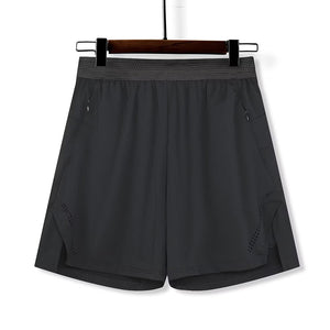 Men's sports vacation two-piece shorts in black and grey colors