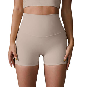 Back cross high waist hip lift yoga shorts for women in various colors