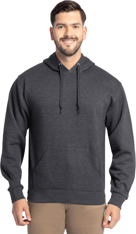 Men's Eversoft Fleece Hooded Pullover Sweatshirt, Moisture-Wicking and Breathable