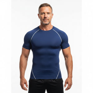 Men's quick drying short sleeve workout t-shirt in various colors