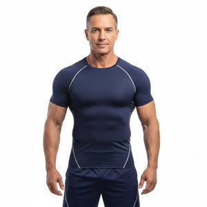 Men's quick drying short sleeve workout t-shirt in various colors