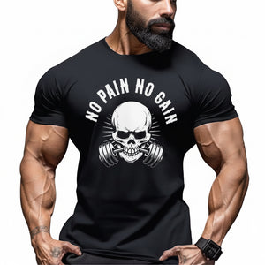 Men's quick-drying short-sleeve crew neck t-shirt with digital cartoon print